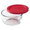 Pyrex Simply Store Red Glass Tuperware With Lid - Case of 6/1 ct - 3 of 3