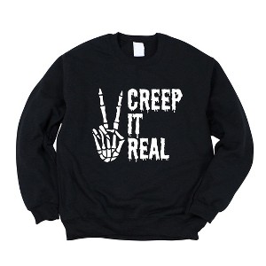 Simply Sage Market Women's Graphic Sweatshirt Creep It Real Peace - 1 of 4