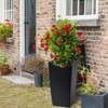 COZONY Set of 2 Rectangular Planters 30" Tall — Large Modern Plant Pots with Drainage Holes, Water Level Monitor & Wheels for Indoor & Outdoor Use - 4 of 4