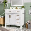 36" Modern Bathroom Vanity with Ceramic Sink,Soft Close Doors and 4 Drawers for Small Bathrooms-The Pop Home - 3 of 4