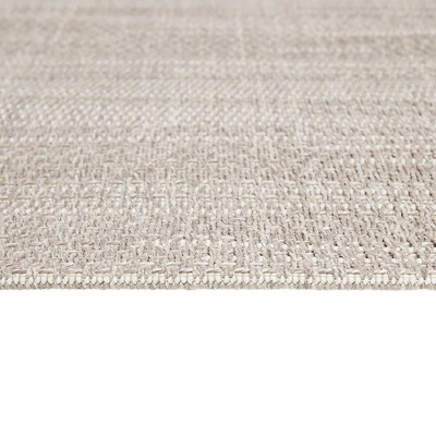 Beige Synthetic 8' x 10' Easy-Care Rectangular Indoor/Outdoor Rug