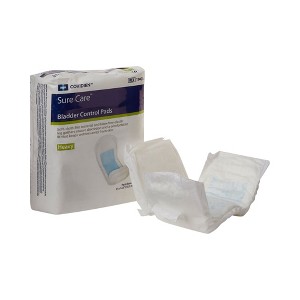 Sure Care Unisex Incontinent Pad Contoured 4 x 12.5" 1140A, Night-time, 16 Ct - 1 of 2