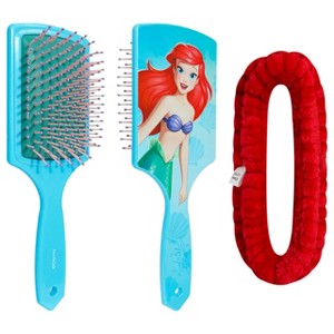 Disney Princess Ariel Paddle Hair Brush & Spa Headband Set for Girls - 1 of 4