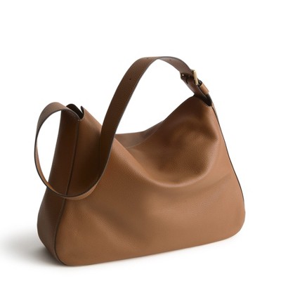 Vera Bradley Women's Leather Tifton Hobo Tote Bag Roasted Pecan — фото 2