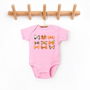 The Juniper Shop Coquette Girl Halloween Bow Chart Baby Bodysuit - 1 of 3