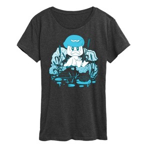 Women's - Pokémon - Quaxly Pond Scene Short Sleeve Graphic T-Shirt - 1 of 4