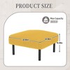TUYOHW Small Ottoman with Legs,22 Inch Corduroy Footstool 440lbs Capacity,Square Padded Stool for Living Room,Bedroom,Entryway - 3 of 4