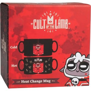 Cult of The Lamb Mug, 11oz Ceramic - Symbol Images Reveal w Heat - Officially Licensed Video Game Merchandise - Gamer Gift for Kids, Teens, Adults - 1 of 4