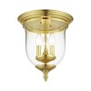 Livex Lighting Legacy 3 - Light Flush Mount in  Polished Brass - 2 of 4
