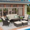 UPTIOT 6-Piece Outdoor Patio Conversation Set - 4 of 4