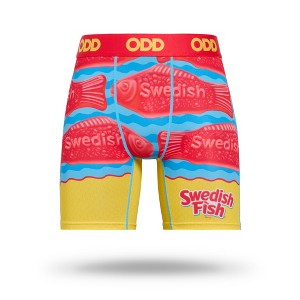 ODD SOX Big Swedish Fish Men's Boxer Briefs - Candy Themed Novelty Underwear - Comfy Stretch Fit - Fun Gummy Apparel - 1 of 4