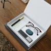 Aoibox Set of 2 Linen Faux Decorative Books Storage Boxes for Coffee Table and Bookshelf Home Room Decor Gray Beige - 4 of 4