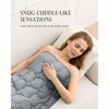 7lbs Weighted Blanket, Grey, 29x24, Cozy Luxury Velvet for Relaxation Sleep - 2 of 4