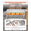 VEVOR 4-Pan Commercial Food Warmer,Electric Steam Table with Independent Temperature Control,450Wx4 Stainless Steel Buffet Catering Food Warmer,Silver - 3 of 4