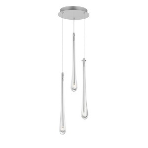 ET2 Lighting Stillo 3 - Light Pendant in  Satin Nickel - 1 of 4