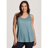 RBX Active Women's Super Soft Relaxed Fit Twist Racerback Tunic Tank Top - 2 of 4