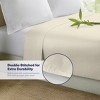 300 Thread Count 100% Organic Bamboo Viscose Flat Sheet Only, Extra Wide, Cooling & Breathable, Double Stitching, Bedding Sheet - 4 of 4
