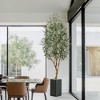 7-8ft Faux Olive Tree, Tall Olive Tree Plants, Fake Potted Olive Silk Tree, Artificial Olive Trees for Modern Home Office Living Room Floor Decor - 2 of 4