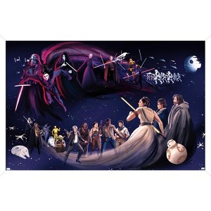 Trends International Star Wars: Saga Mural By Zi Xu Framed Wall Poster Prints - 1 of 4