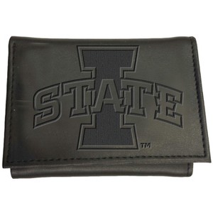 Evergreen NCAA Iowa State Cyclones Black Leather Trifold Wallet Officially Licensed with Gift Box - 1 of 1