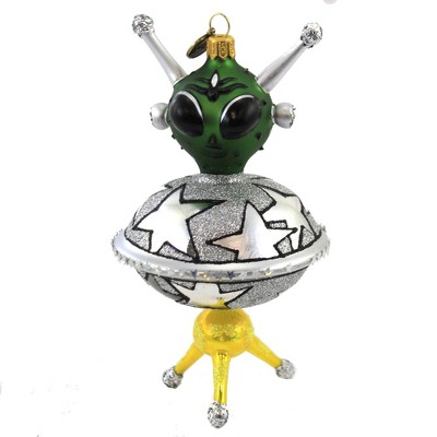 Blu Bom 6.0" Staekreon Alien Ornament Space Martian  -  Tree Ornaments