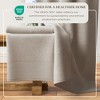 Ultra-Soft Cotton and Modern Linen-Like Border Bath Towels - Great Bay Home - 4 of 4