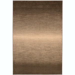 HomeStock Ombre Brown and Sand 8' X 10', Power Loomed, Contemporary - 1 of 4