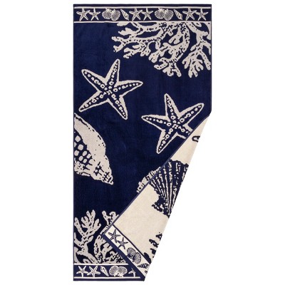 Premium Cotton Ultra-Soft and Durable Beach Towel by Blue Nile Mills