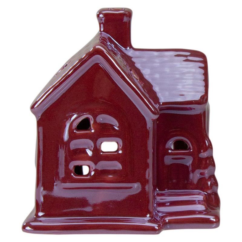 Northlight 4" Pink Ceramic House Christmas Tabletop Decoration, 3 of 7
