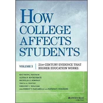 How College Affects Students - by  Matthew J Mayhew & Alyssa N Rockenbach & Nicholas A Bowman & Tricia A D Seifert & Gregory C Wolniak (Paperback)