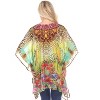Maternity Animal Print Caftan with Tie-up Neckline - One Size Fits Most - White Mark - 3 of 3