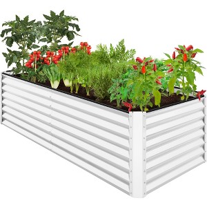 Best Choice Products 8x4x2ft Outdoor Metal Raised Garden Bed, Planter Box for Vegetables, Flowers, Herbs - 1 of 4