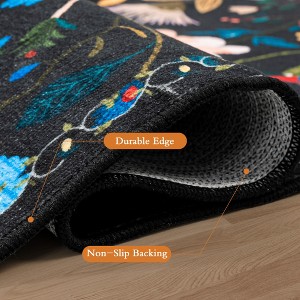 Maxax Nature Voja Non-Slip Machine Washable Colorful Modern Area Rug For Living Room, Hallway Runner, Entryway Rug - 1 of 3