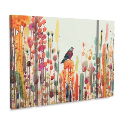Trademark Fine Art -Sylvie Demers 'Joie De Vivre' Multi Panel Art Set Large 3 Piece