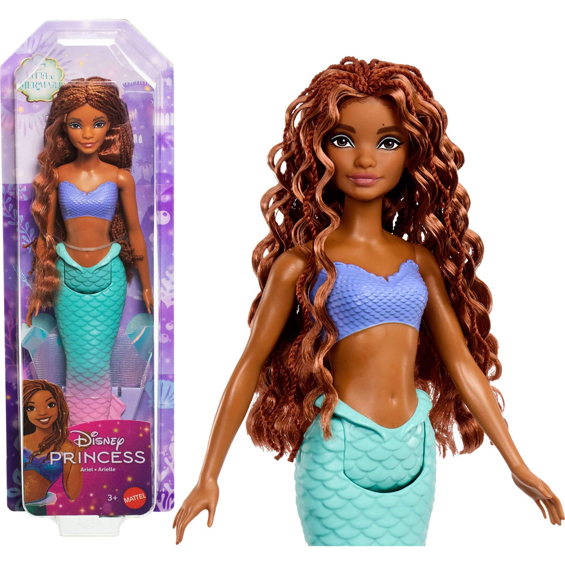 Disney Princess Ariel Mermaid Doll with Sparkling Fin, Inspired by The Little Mermaid