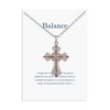 Anna-Kaci Rhinestone Celtic Cross Pendant Necklace with Religious Gift Card & Envelope Christian Jewelry Gifts - image 2 of 4