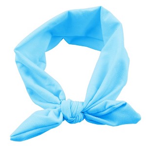 MyKids-Usa Newborn Baby Solid Color Bunny Ear Shape Elastic Headband - 1 of 2