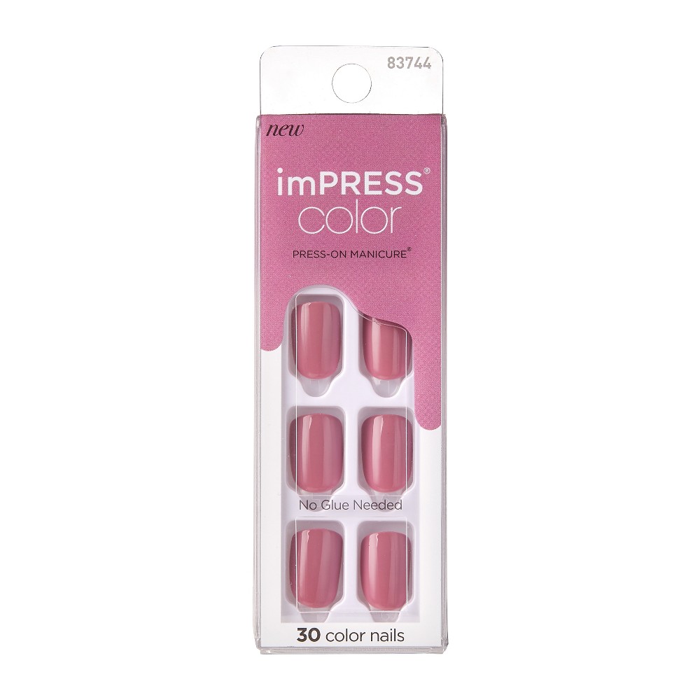Photos - Manicure Cosmetics KISS Products Fake Nails - Petal Pink - 33ct