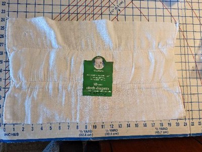 Gerber Baby 10pk Gauze Prefold Diaper With Sponge Pad Target