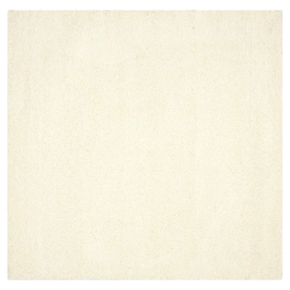 6'7inx6'7in Rayan Solid Loomed Square Area Rug Ivory - Safavieh