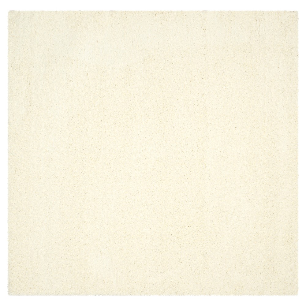 6'7inx6'7in Rayan Solid Loomed Square Area Rug Ivory - Safavieh