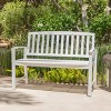 GDFStudio Rubie 48" Outdoor Acacia Wood Slatted Bench - 2 of 4