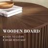 POVISON 31.5" Lifting Top Round Coffee Table, Mid-Century Modern Wood Coffee Table, - 4 of 4