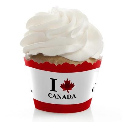 Big Dot of Happiness Canada Day - Canadian Party Cupcake Decorations - Party Cupcake Wrappers - Set of 12