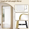 66" x 23" Full Length Mirror with Rounded Corners, Floor Mirror for Standing, Hanging or Leaning in Bedroom or Dressing Room - 4 of 4