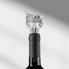 Unique Bargains Santa Claus Bottle Stopper Zinc Alloy PTR Silver Tone Black 1 Pc - 2 of 3