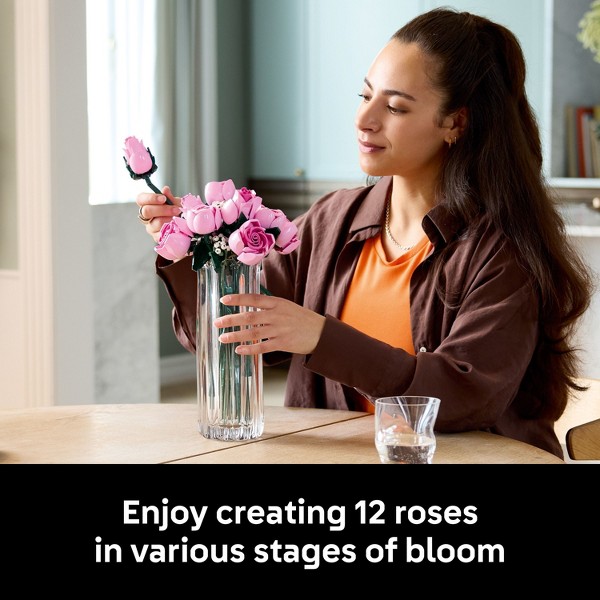 LEGO Botanicals Ramo de Rosas Rosadas 10374 3