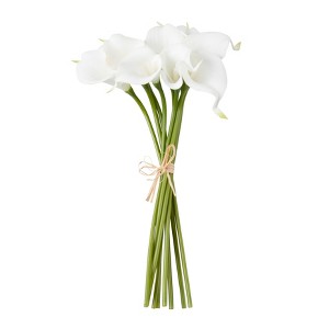 Saro Lifestyle 14" Calla Lily Floral Bunch (Set of 12) - 1 of 2