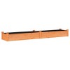 VidaXL Garden Raised Bed with Liner Brown 94.5 in.x17.7 in.x9.8 in. Solid Wood Fir - 2 of 4