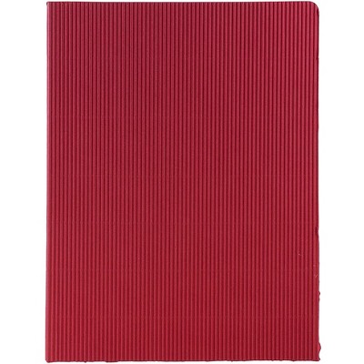 JAM Paper Corrugated Two-Pocket Fluted Folders Red 87500D